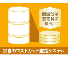 独自のコストカット査定システム